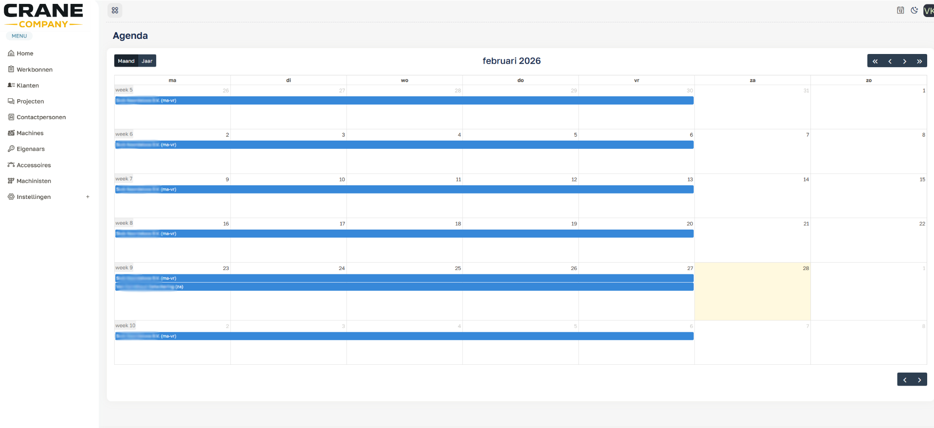Systeem voor werkbonnen - 2